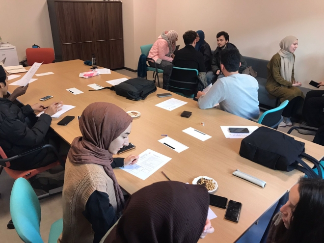 Arabic Department Teaching Assistants Met Their Students