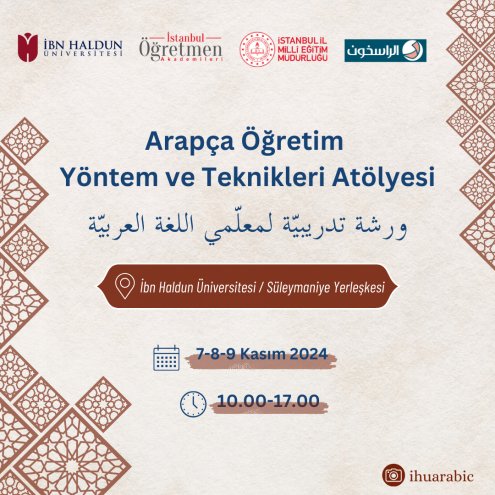 Arapça Öğretim Yöntem ve Teknikleri Atölyesi