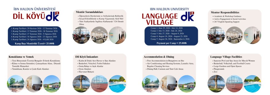 Yalova Language Village Mentor Recruitment Announcement