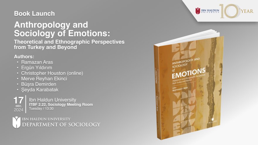 Book Launch: Anthropology and Sociology of Emotions