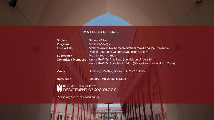 MA Thesis Defense: “Archaeology of De-Democratization”