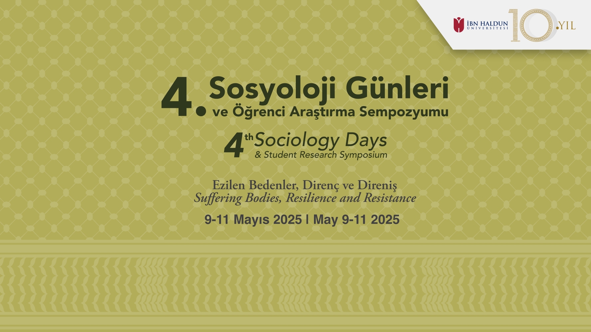 4th Sociology Days (9-11 May 2025)