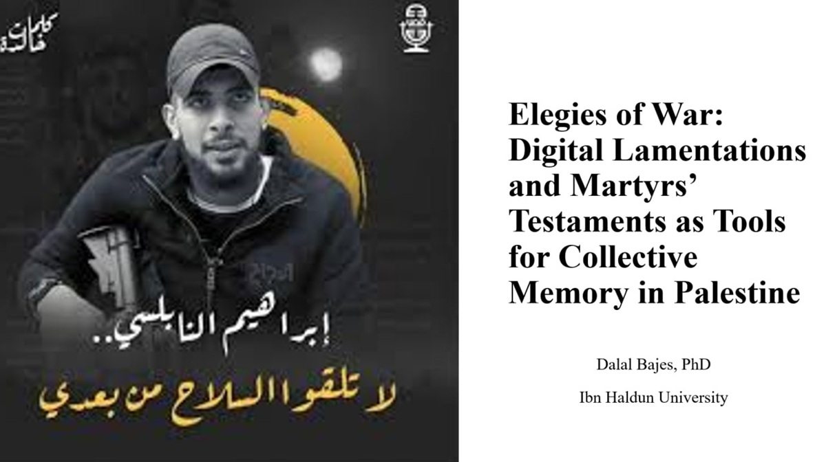 Misafir Araştırmacımız Dr. Dalal Bajes, ‘Dayanıklı Topluluklar, Dayanıklı Arşivler’ Uluslararası Konferansında Sunum Yaptı