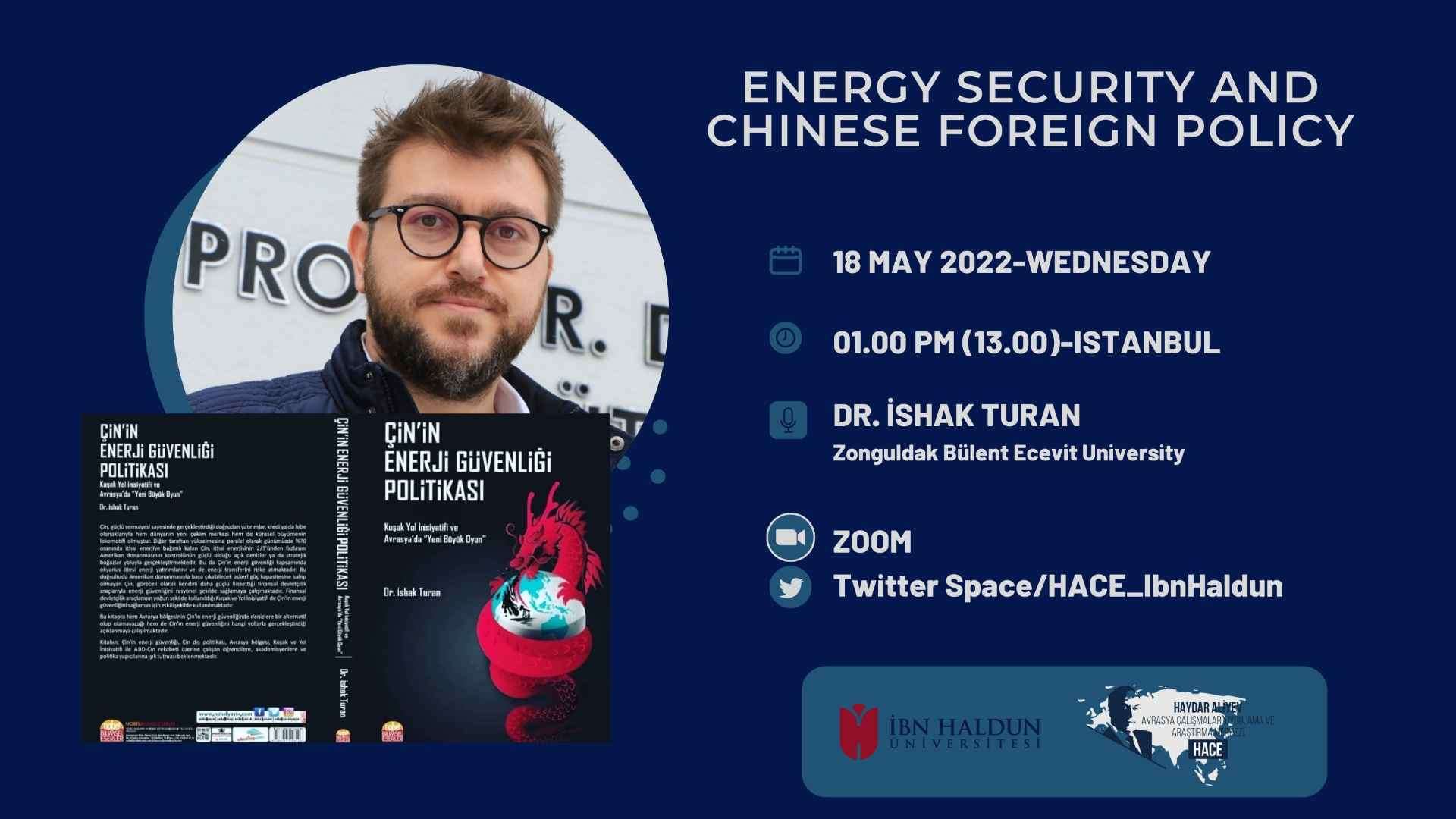 SEMİNER: 'Energy Security and Chinese Foreign Policy'