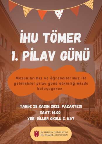 İHU TÖMER 1st Rice day