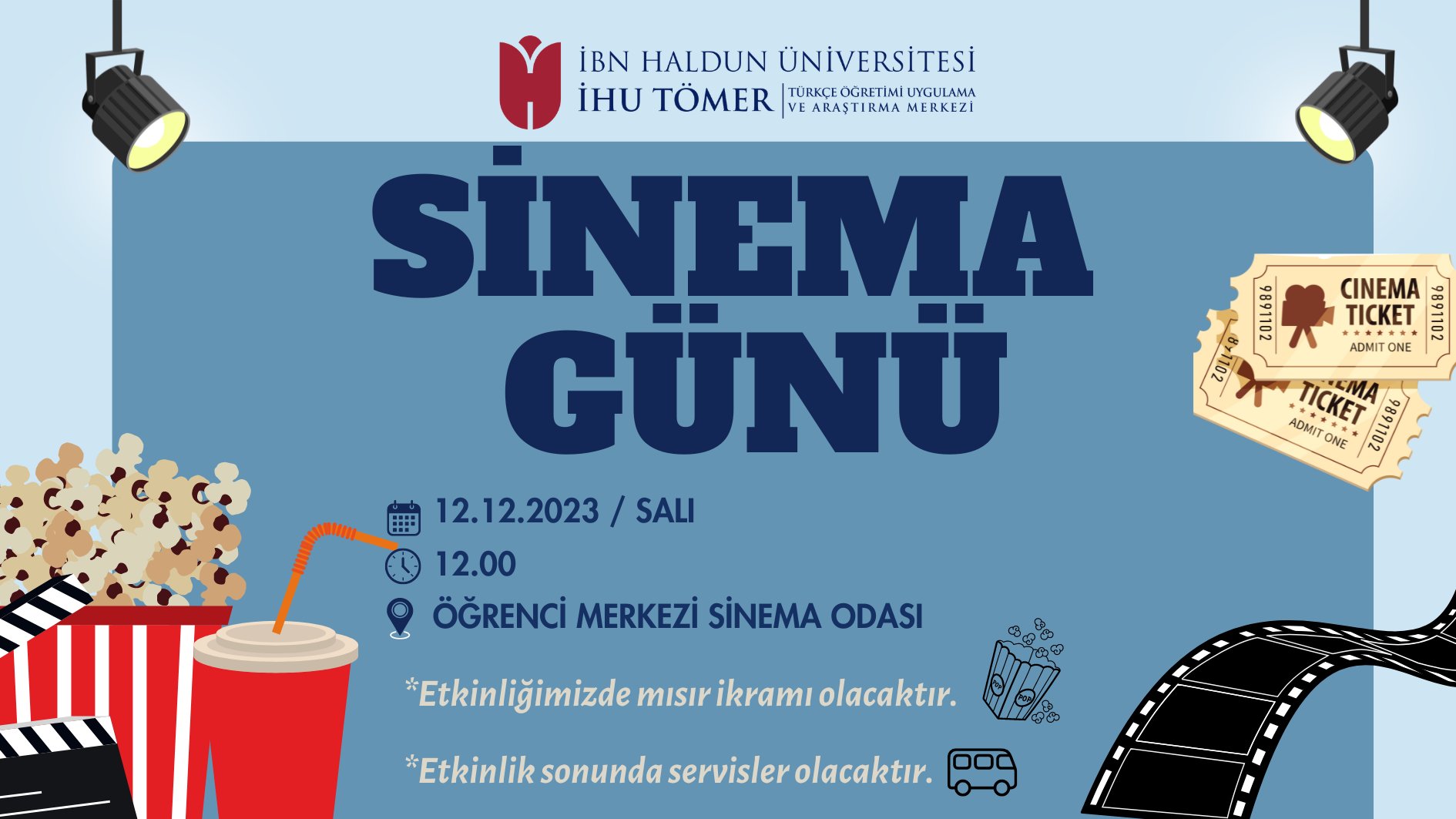 Turkish Cinema Day For Tömer Students - IHU TOMER - Center For Turkish ...