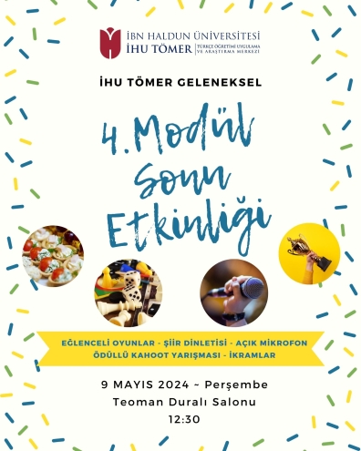 İHU TÖMER 4. Modül Sonu Etkinliği