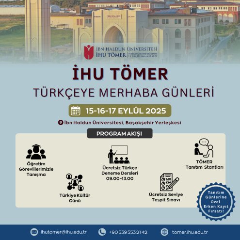 IHU TOMER Hello Turkish promotion days!