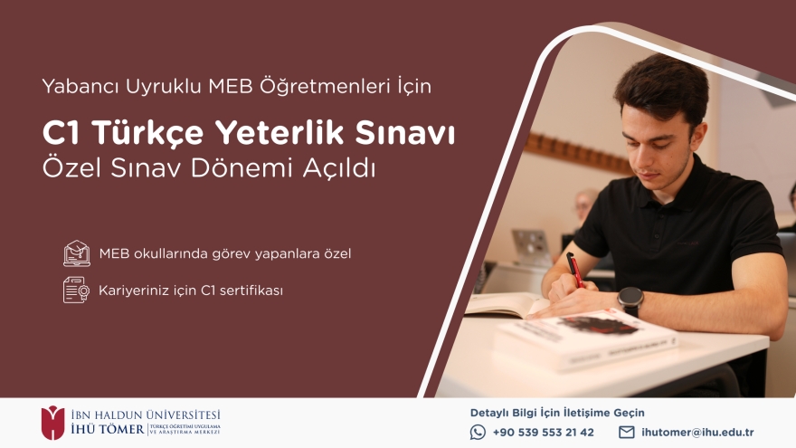 C1 Turkish Proficiency Exam for Foreign Teachers Working in Schools Affiliated with the Ministry of National Education