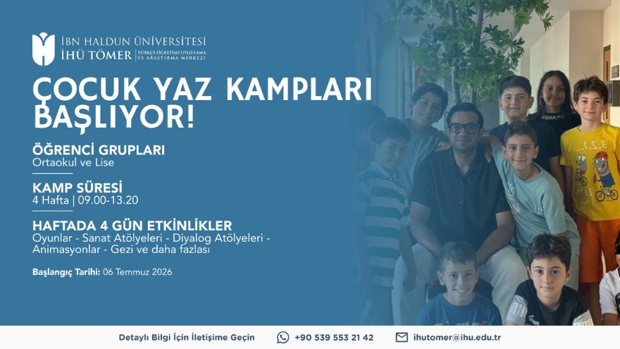 Çocuk Türkçe Yaz Kampları Başlıyor!