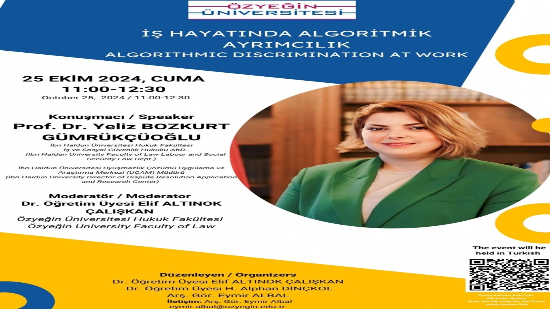 Our Center Director Prof. Dr. Yeliz Bozkurt Gümrükçüoğlu Gave Important Messages at the 