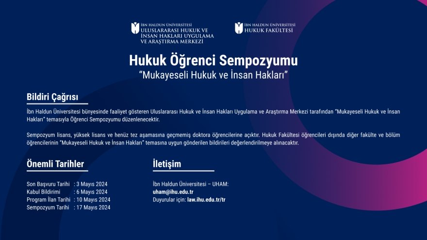 Law Student Symposium 'Comparative Law and Human Rights'