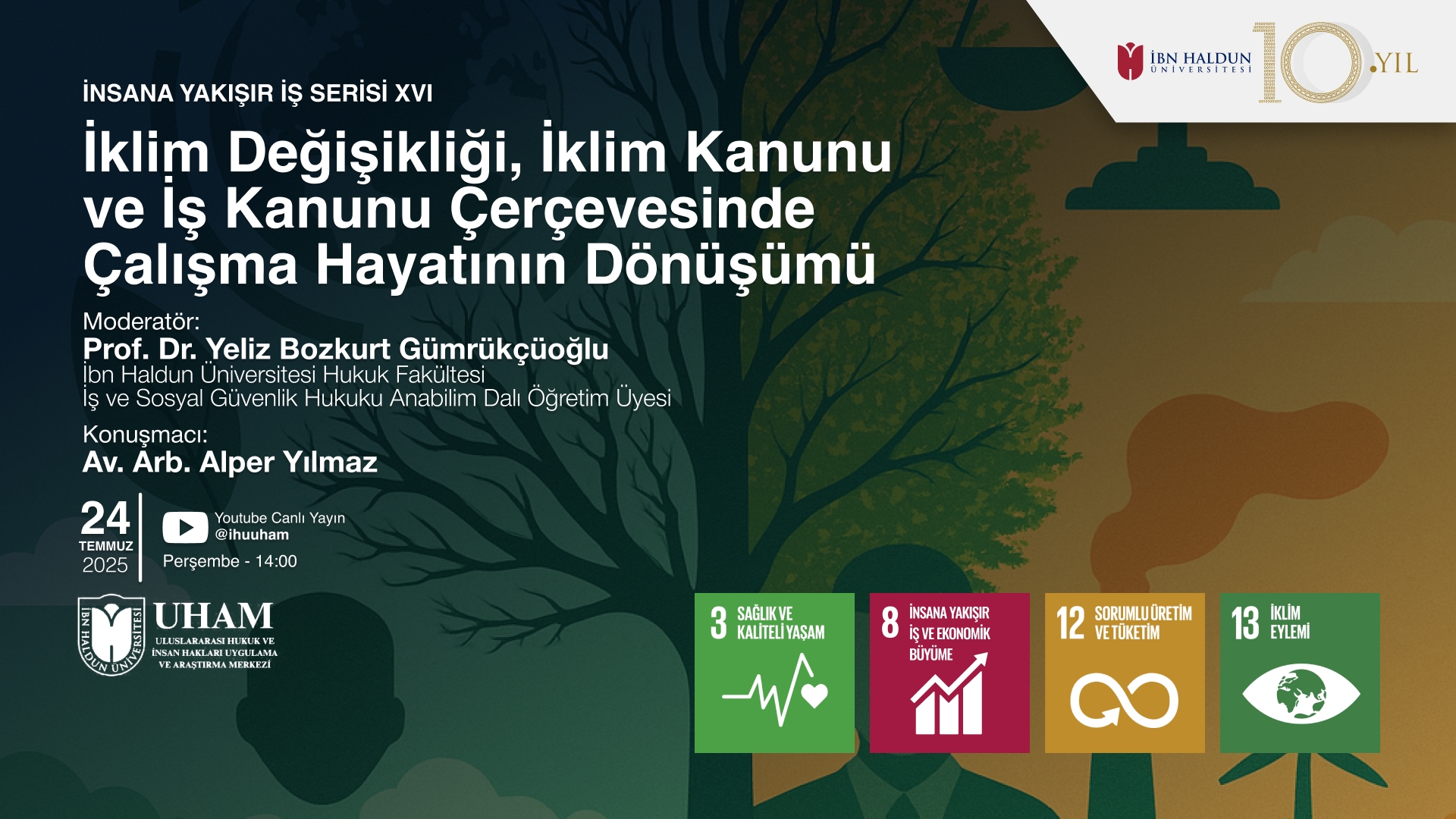 İnsana Yakışır İş Serisi XVI: İklim Değişikliği, İklim Kanunu ve İş Kanunu Çerçevesinde Çalışma Hayatının Dönüşümü
